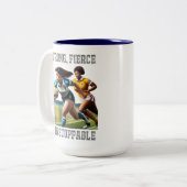 Rugby Spelers Two-Tone Mok (Voorkant links)