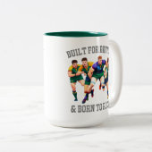 Rugby Spelers Two-Tone Mok (Voorkant rechts)