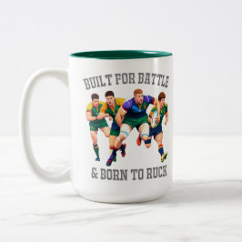 Rugby Spelers Two-Tone Mok
