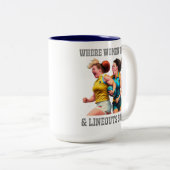 Rugby Spelers Two-Tone Mok (Voorkant rechts)