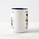 Rugby Spelers Two-Tone Mok (Center)