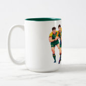 Rugby Spelers Two-Tone Mok (Links)