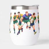 Rugby Spelers Wijn Tumbler (Links)