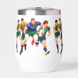 Rugby Spelers Wijn Tumbler