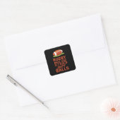 Rugby Sport Gift Vierkante Sticker (Envelop)