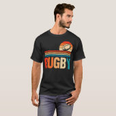 Rugby Sport Lover - Rugby Speler Team Coach Retro T-shirt (Voorkant volledig)