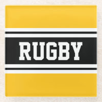 RUGBY Sportieve Helder Geel Zwart Racing Stripes