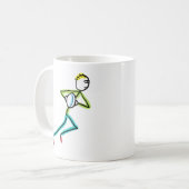 Rugby Stickman Koffiemok (Voorkant links)