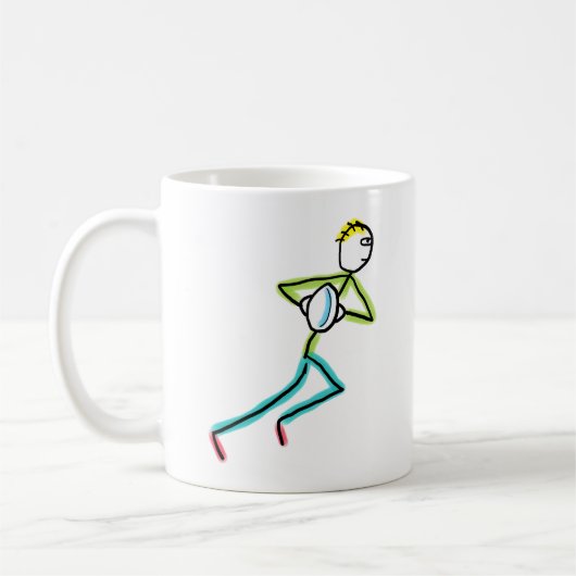 Rugby Stickman Koffiemok (Links)
