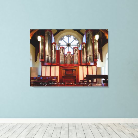 Rugby Street Methodist Canvas Afdruk (Insitu (Houten vloer))