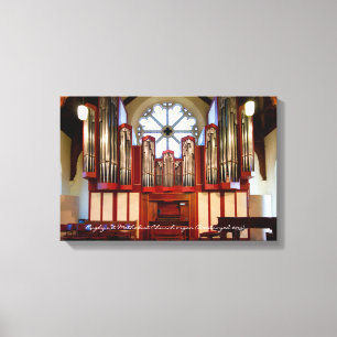 Rugby Street Methodistische pijporgel Canvas Afdruk