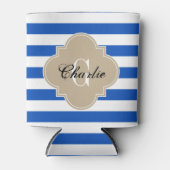 rugby Stripe Khaki Blikjeskoeler (Voorkant)