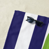 Rugby Stripes Alligator Gepersonaliseerde strandla Strandlaken (In situ)