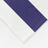 Rugby Stripes Alligator Personaliseer Fleece Deken (Hoek)