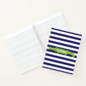 Rugby Stripes Alligator Spiral Notitieboek (Binnen)