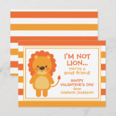 Rugby Stripes Lion - Aangepaste Valentijnse kaarte Briefkaart (Voorkant / Achterkant)