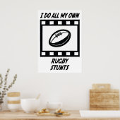 Rugby Stunts Poster (Keuken)