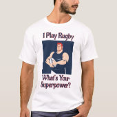 Rugby Superpower - Unisex Rugby T-shirt (Voorkant)