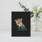 Rugby Tackle 2 Briefkaart (Staand voorkant)