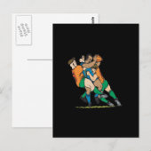 Rugby Tackle 2 Briefkaart (Voorkant / Achterkant)