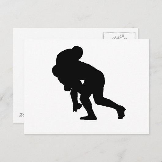 Rugby Tackle Briefkaart (Voorkant / Achterkant)