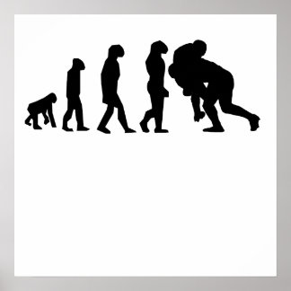 Rugby Tackle Evolution Poster
