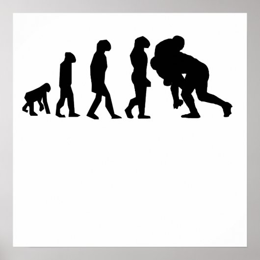 Rugby Tackle Evolution Poster (Voorkant)
