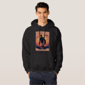 Rugby Team Captain Pop Rugby Player  2 Hoodie (Voorkant volledig)