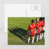 Rugby-teamgenoten Briefkaart (Voorkant / Achterkant)