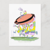 Rugby teamwork voor Tony Fernandes Briefkaart (Voorkant)