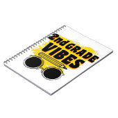 Rugby Terug Naar School 2e Klas Vibes Shirt Eerste Notitieboek (Linkerzijde)