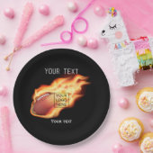 Rugby Thema Voeg logo toe Papieren Bordje (Feest)