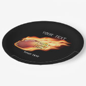 Rugby Thema Voeg logo toe Papieren Bordje (Gekanteld)