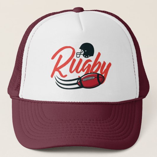Rugby Trucker Hat Trucker Pet (Voorkant)