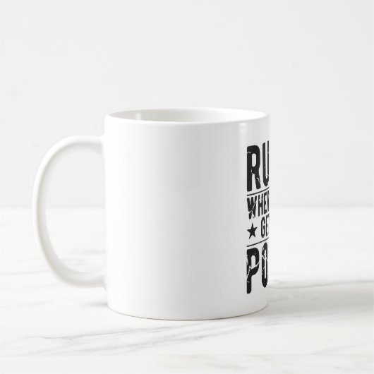 Rugby Trying Gets you points - Funny Rugby Gift Koffiemok (Links)