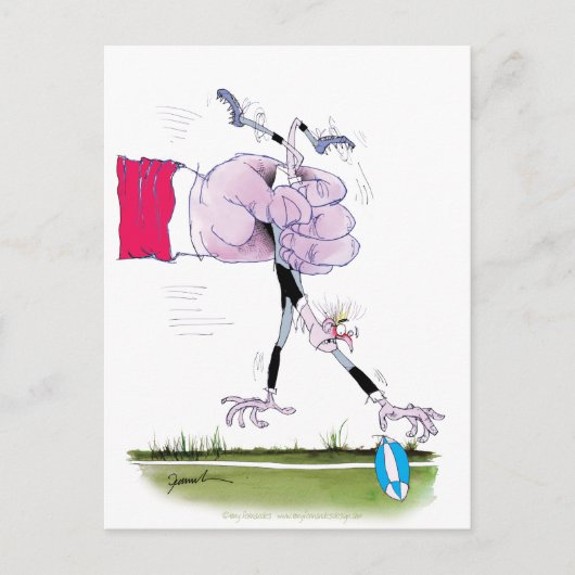 Rugby Tumble, Tony Fernandes Briefkaart (Voorkant)