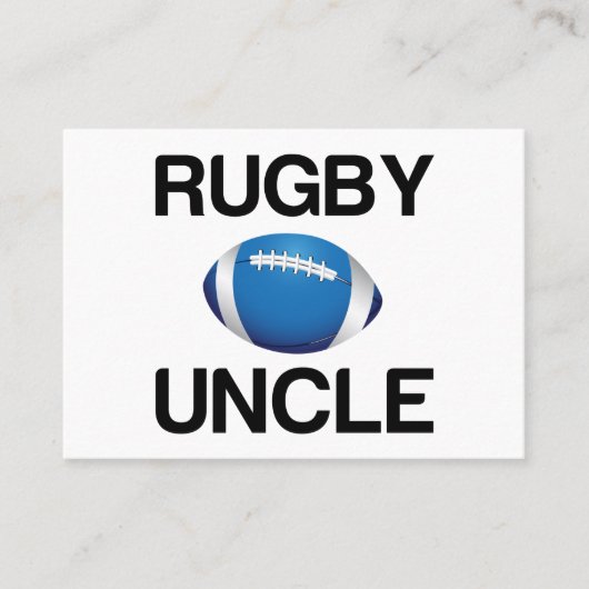 RUGBY UNCLE VISITEKAARTJE (Voorkant)