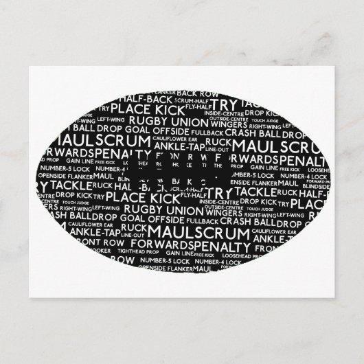 Rugby Union Gifts Briefkaart (Voorkant)