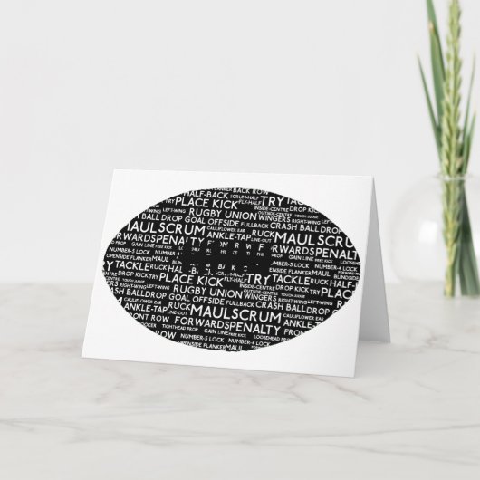 Rugby Union Gifts Feestdagen Kaart (Voorkant)
