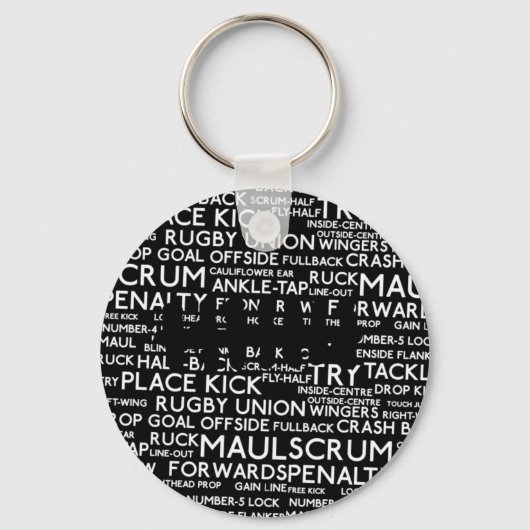 Rugby Union Gifts Sleutelhanger (Voorkant)