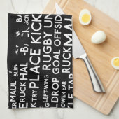 Rugby Union Gifts Theedoek (Quarter Fold)