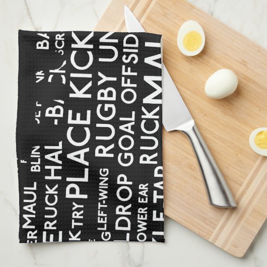 Rugby Union Gifts Theedoek (Quarter Fold)