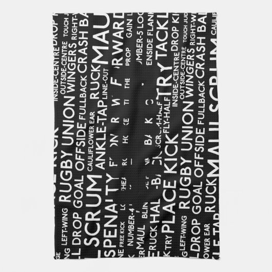 Rugby Union Gifts Theedoek (Verticaal)