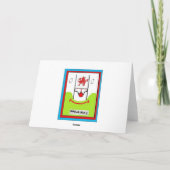 RUGBY VERJAARDAG GROET KAART (Achterkant)