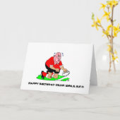 RUGBY VERJAARDAG GROET KAART (Gele Bloem)