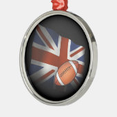 Rugby | Vlag VK Metalen Ornament (Links)