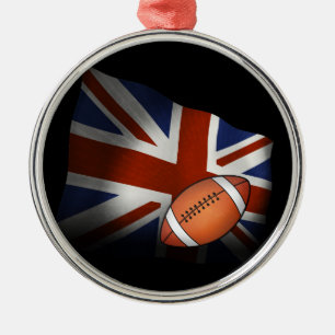 Rugby Vlag VK Metalen Ornament