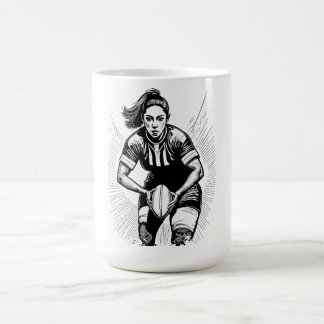 Rugby voor dames koffiemok