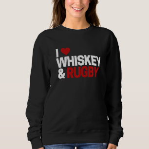 Rugby voor mannen vrouwen ik hou van whisky rugby trui