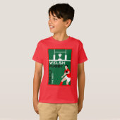 Rugby Wales Fan Art T-shirt (Voorkant volledig)